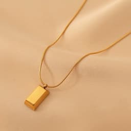 image-Titanium Steel Diamond Necklace - Women's Clavicle Chain