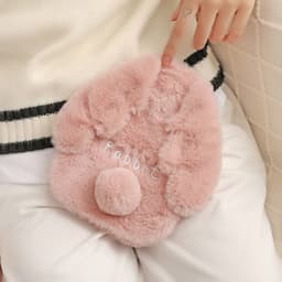 image-Purple Plush Hot Water Bottle 500ML - Removable Cover