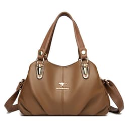 image-Cross-border women's bag 2023 new all-match middle-aged mother's bag Korean version of color contrast single shoulder Messenger bag atmospheric handbag bag