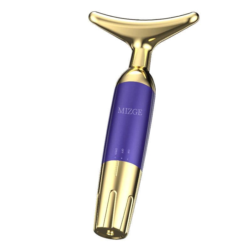 image-2024 Purple Neck Massager for Wrinkle Reduction, New Beauty Device MGE-018