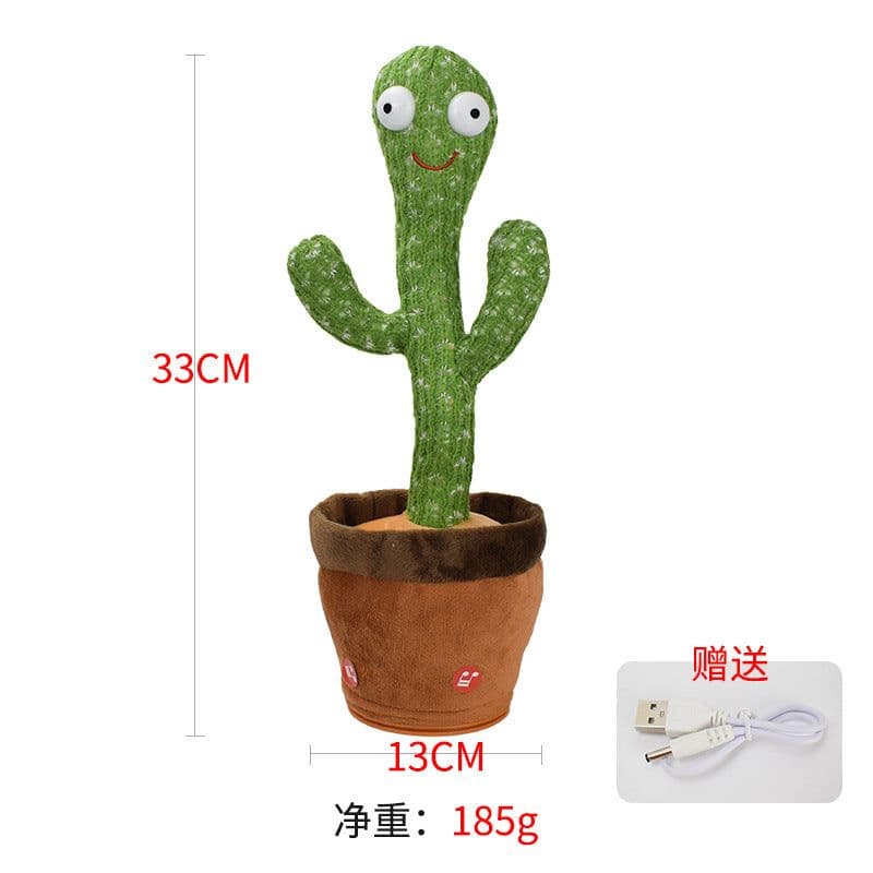 image-Singing Dancing Cactus Plush Toy - Glow, Dance, Sing - Kids Gift