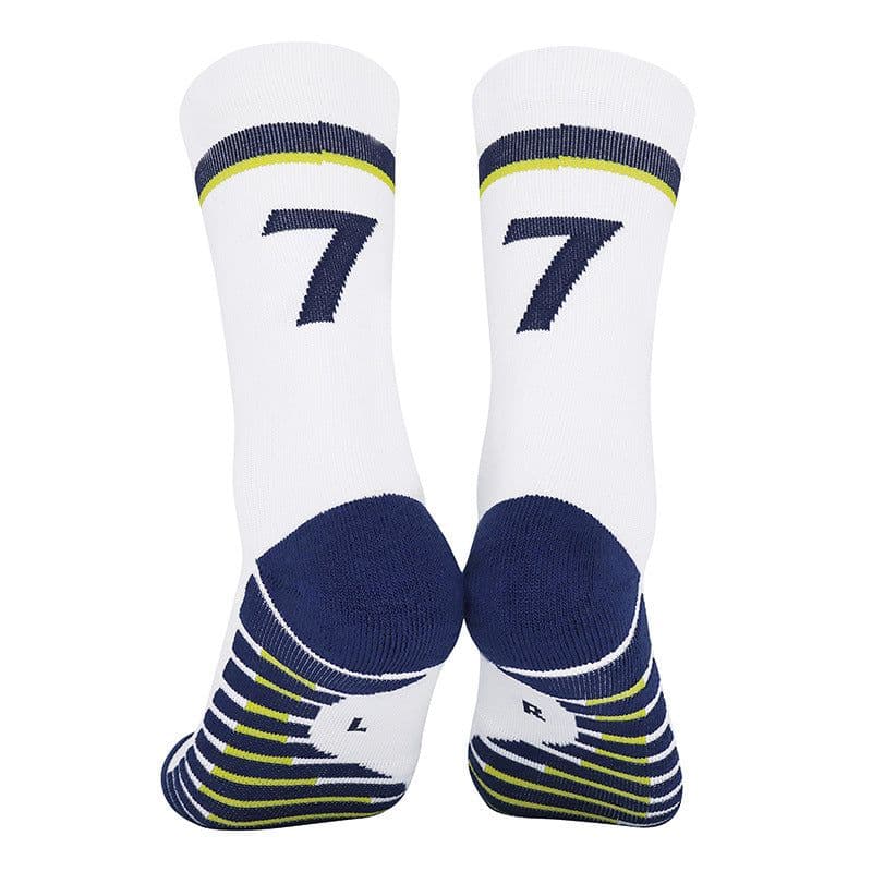 image-Men's Football Socks - Royal Blue, Non-Slip, Nylon Sports (65 characters)