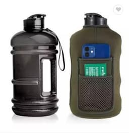 image-New 2.2L plastic sports kettle ton bucket portable large kettle with handle PETG cloth cover kettle