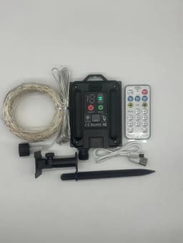 image-Xincheng Solar String Lights Purple Remote Control