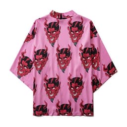 image-2021 cross-border new Japanese-style digital printing kimono men and women cloak coat pajamas cardigan summer