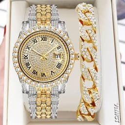 image-Taurus Pine Watch Bracelet Set - Gold 37mm