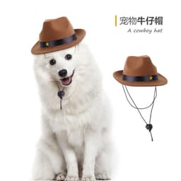 image-Wholesale Pet Cowboy Hat - Pentagram Headgear Funny Design