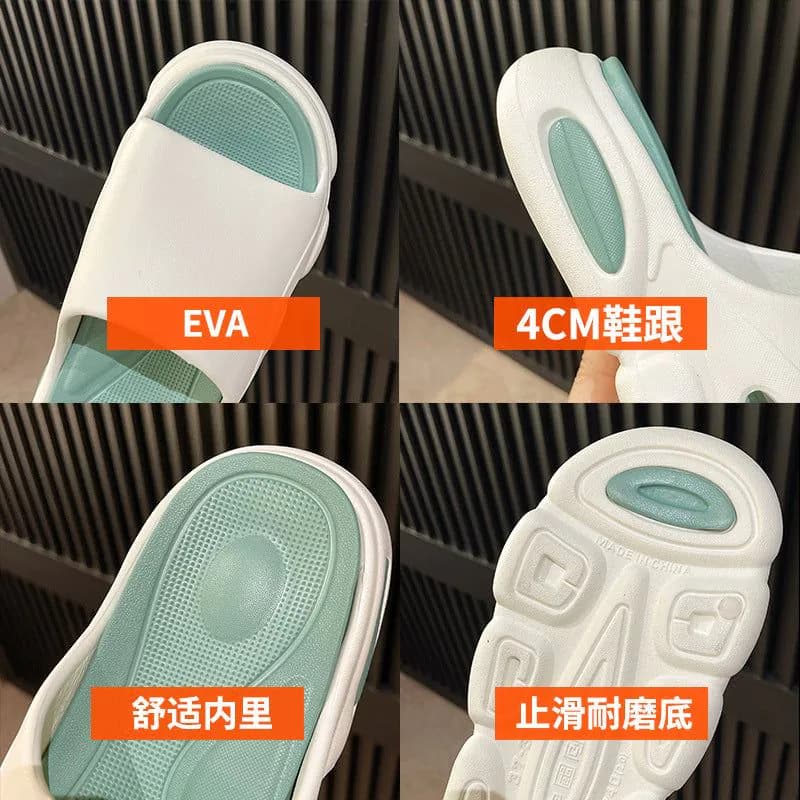 image-High-heeled couple sandals and slippers for women summer outdoor casual sports fashion internet celebrity comfortable soft bottom thick bottom beach