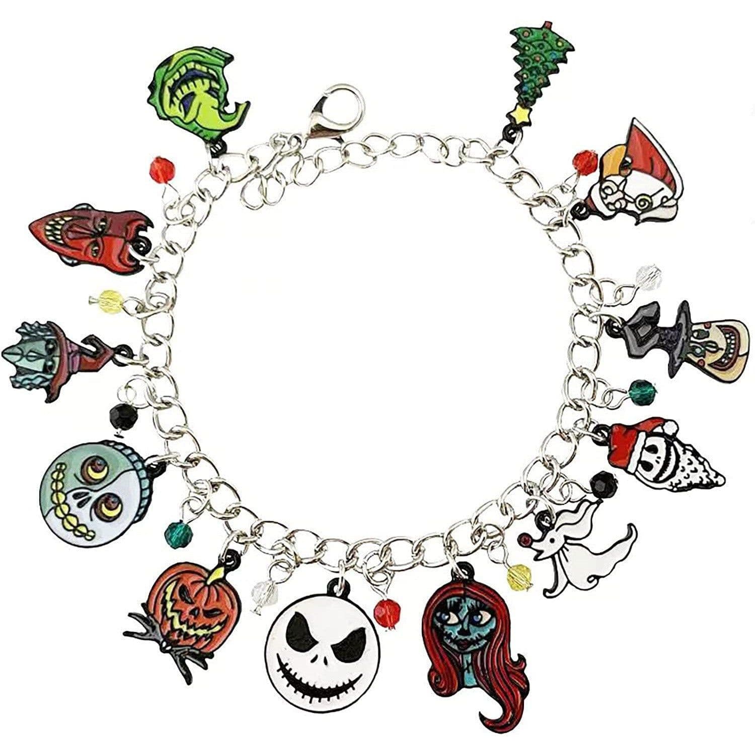 image-Bosu Halloween Bracelet - Pumpkin Spider Bat Ghost
