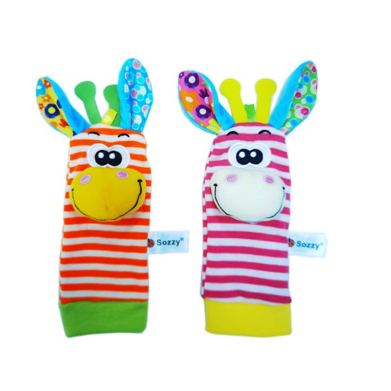 image-Sozzy Baby Rattle Socks Wrist Strap 0-1Y