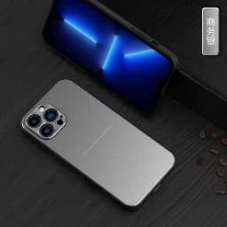 image-iPhone 15 Frosted Metal Back Case - Purple Anti-fingerprint Aluminum Alloy