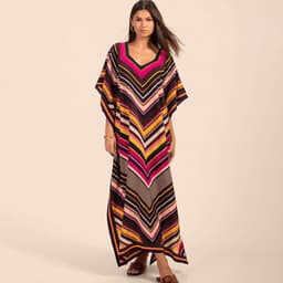 image-European and American new positioning printed blouse seaside holiday long skirt loose blouse bikini swimsuit robe outer wear female