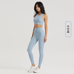 image-Yoga Clothing Set - Matcha Green Fitness Bra Pants