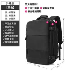 image-Shoulder outdoor travel bag female backpack female backpack boarding business trip travel bag brigade Li school bag computer bag