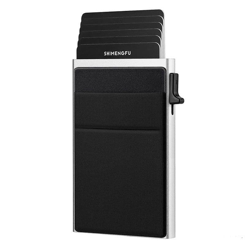 image-Men's Aluminum RFID Card Holder - 2023 Innovative Design