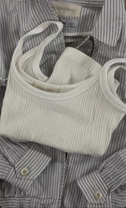 image-Riyadh Cotton Ribbed Halter Tank - Gray M