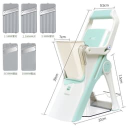 image-Kitchen cutting vegetables and meat slices multi-functional manual cutting Le vegetable cutter grater cross-border gift kitchen tools