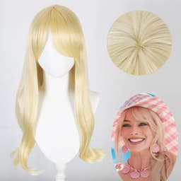 image-Barbie Princess Cosplay Wig - Golden Curly Long Hair