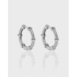 image-Sterling Silver Minimalist Hexagonal Earrings - 925 S925 Jewelry for Women