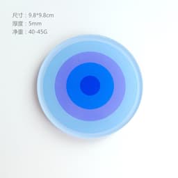image-Simple Acrylic Coaster - Heat Insulation