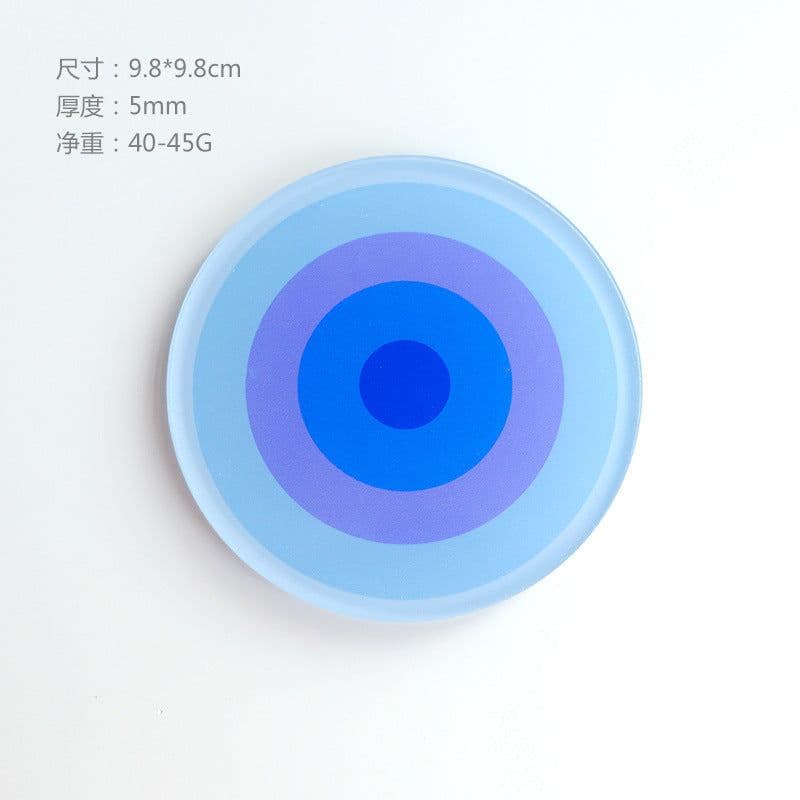 image-Simple Acrylic Coaster - Heat Insulation