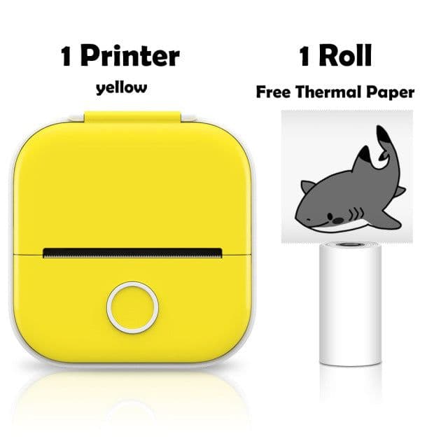 image-Phomemo T02 Mini Thermal Label Printer, Pink, 48mm USB/Bluetooth