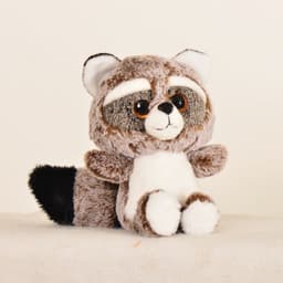 image-Raccoon Plush Toy 25cm Gray - Kids Stuffed Animal