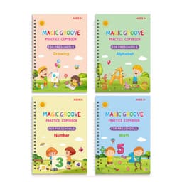 image-Fang Zhihui Arabic Copybook Set - 4 Books + Pen Holder - Multi-Language