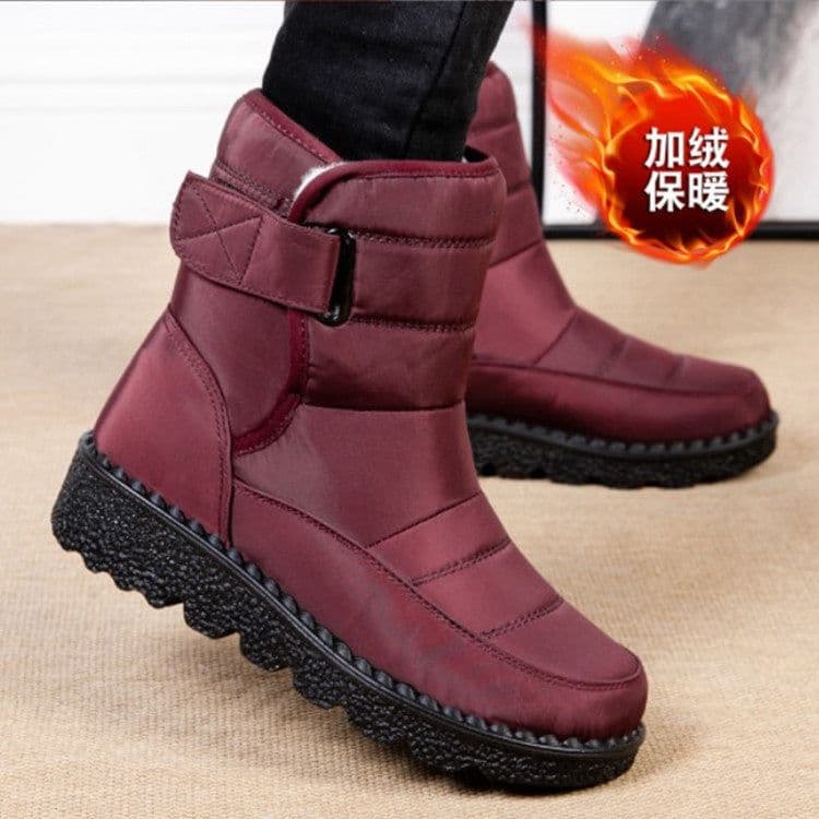 image-Saiqilong Women's Snow Boots - Waterproof High Top