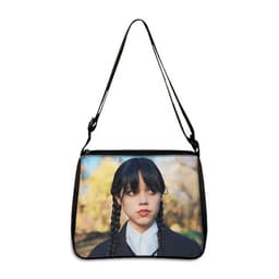 image-Cross-border Adams family Wednesday addams ladies shoulder bag niche armpit bag fashion handbag