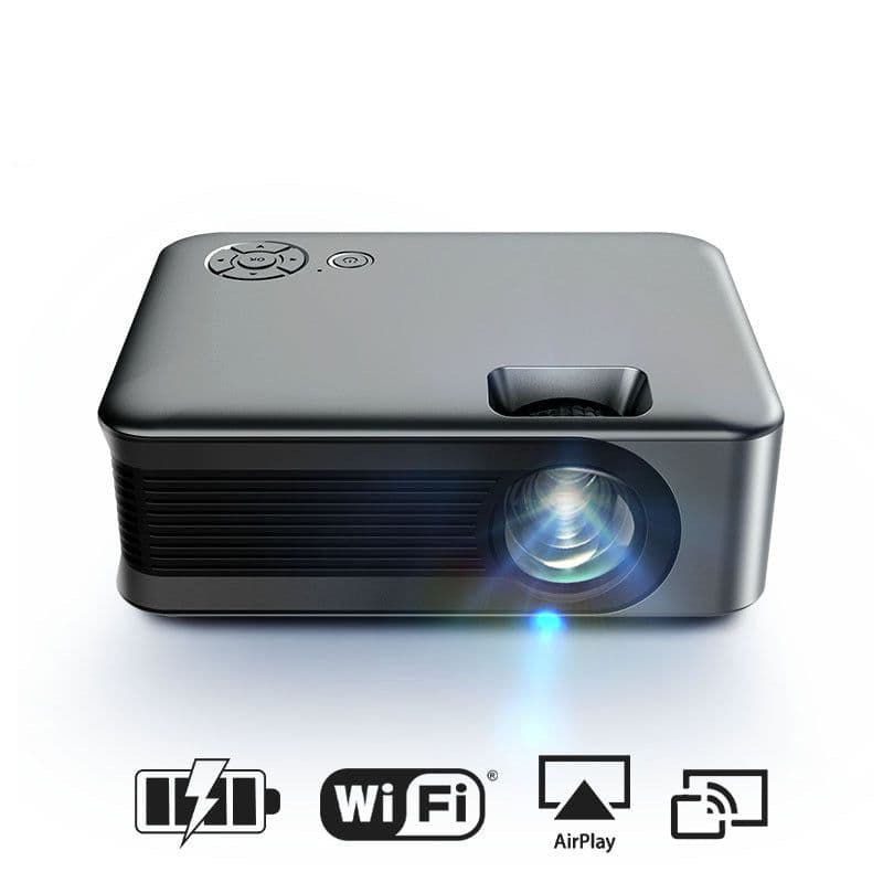 image-TRANSJEE 1080P Portable Mini Projector - 60" 10000 lumens Wireless