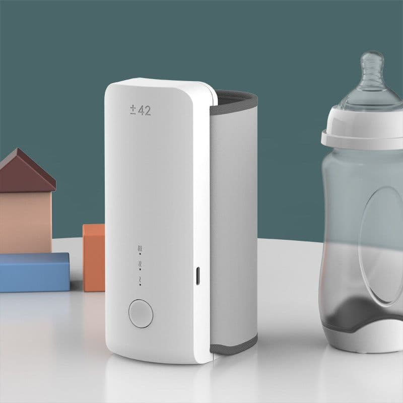 image-Xiyue Portable USB Wireless Milk Bottle Heater - Grey, 001 Series