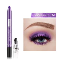 image-Cross-border eyeshadow pen, eyeliner, eyeshadow stick, eyeshadow silkworm pen, pearlescent eyeshadow pen with pencil sharpener, foaming pen