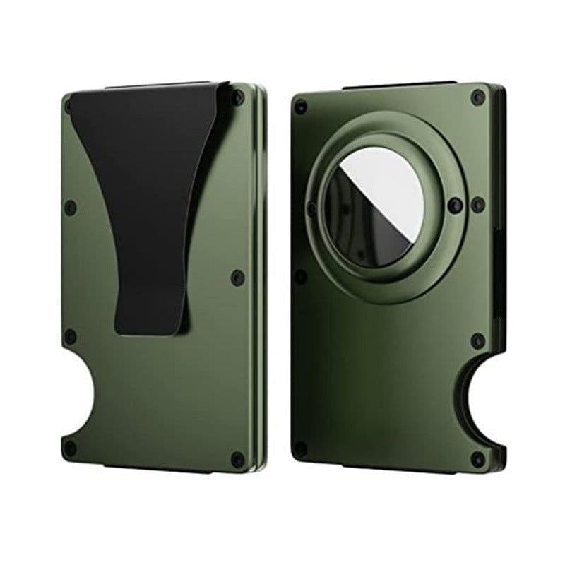 image-Tracker Card Holder - Army Green Aluminum Alloy