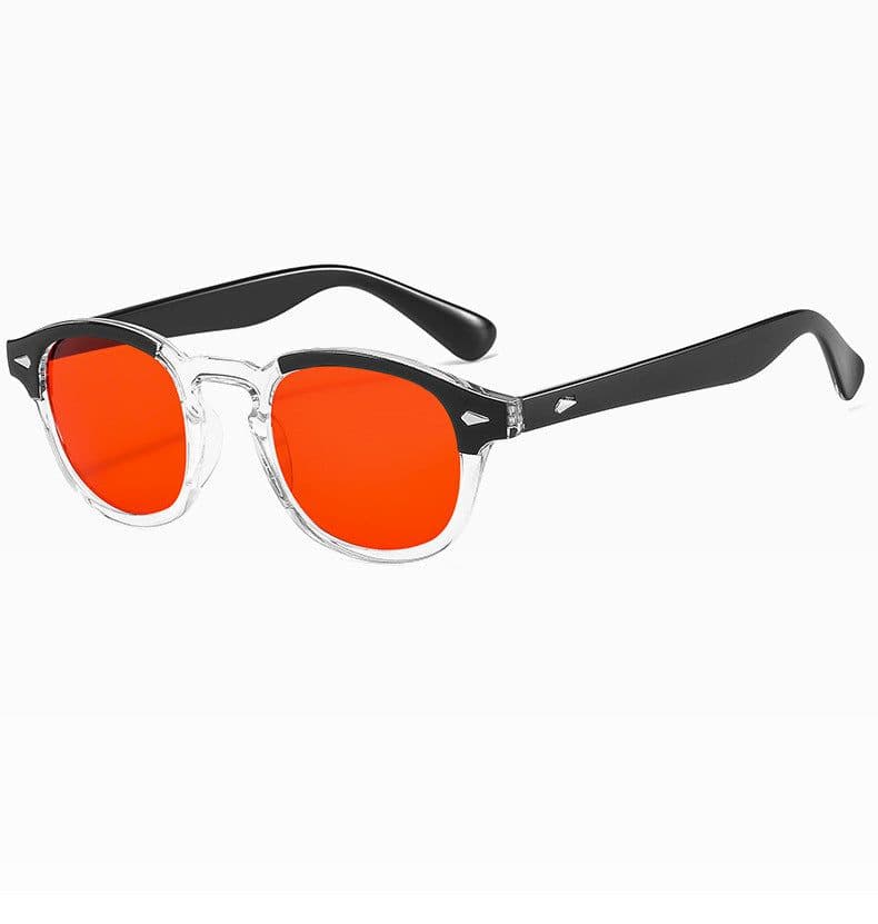 image-Cross-border European and American rice nail round sunglasses Ocean piece fashion sunglasses Pirate King Depp Depp sunglasses