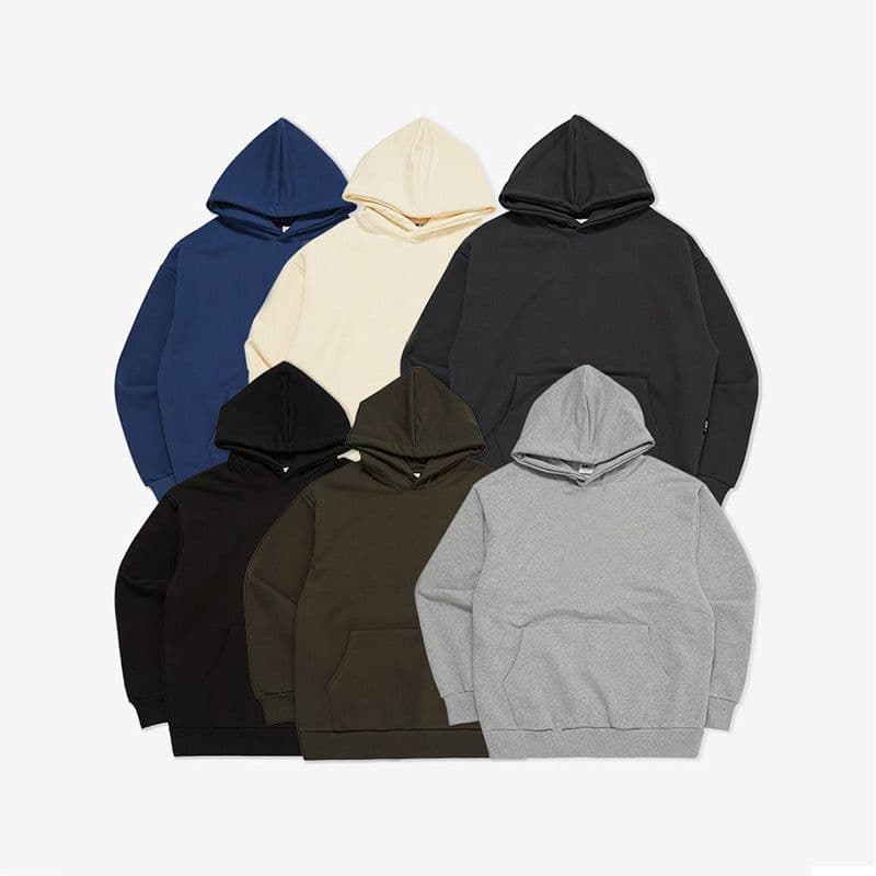 image-Men's 2023 Hoodie - Hong Kong Style Off-Shoulder Cotton Sweatshirt