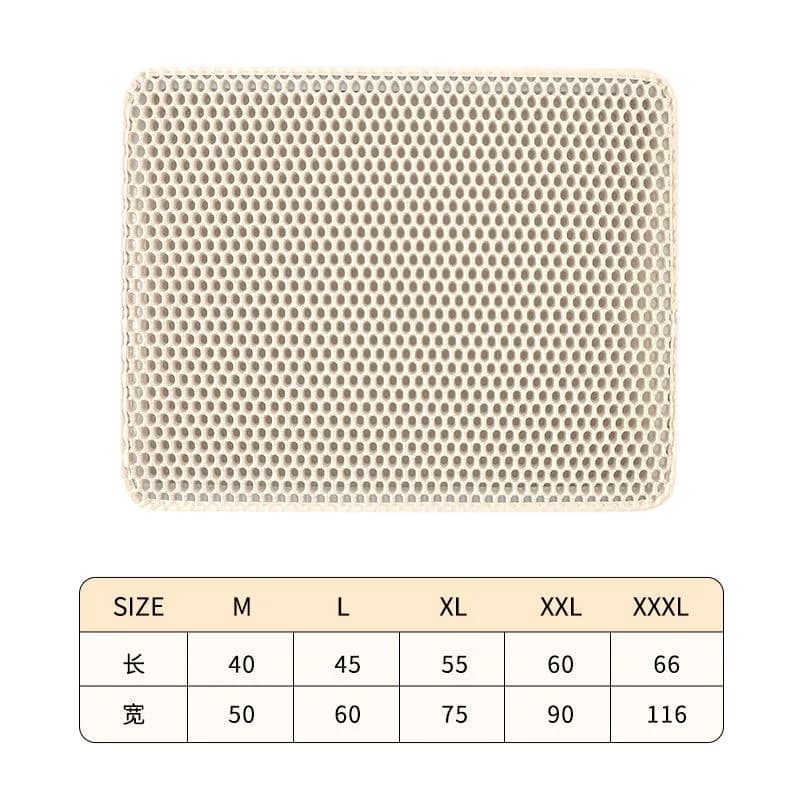 image-Tail Lianmeng Cat Litter Mat 116x66cm Black EVA