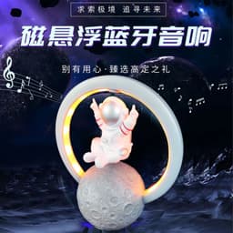 image-Suspended Astronaut Bluetooth Speaker RGB Night Light