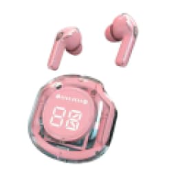image-Cross-border hot-selling transparent Bluetooth headset space capsule 5.3 in-ear power display factory wireless HK3 headset