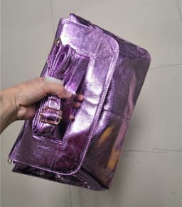 image-Korean version of the simple fashion ladies clutch bag 2023 spring and summer new trendy women's bag one shoulder Messenger bag envelope bag