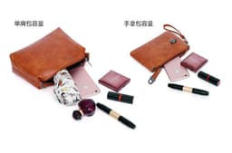 image-European and American retro cross-border wholesale women's bags 2023 new mother-in-law bag oily leather shoulder four-piece set women's handbag