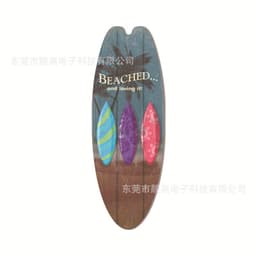 image-Summer Beach Ocean Theme Leisure Decoration Surfboard Wooden Sign Bar Home Wall Retro Decoration Wooden Sign