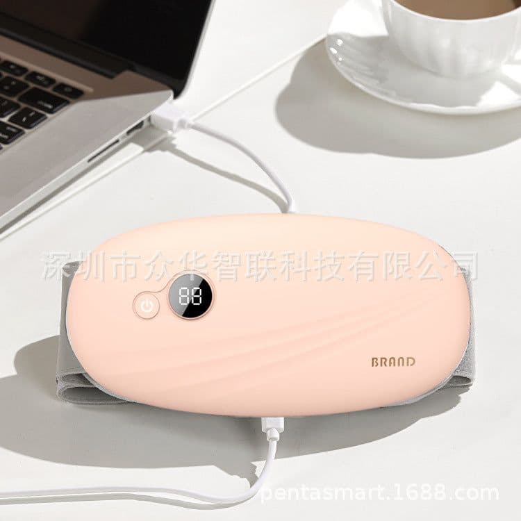 image-Graphene Heating Waist Massager - 3 Temp Settings Air Pressure