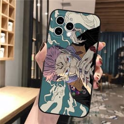 image-iPhone 15 Cartoon Phone Case - Black, Trendy, Anti-fall TPU