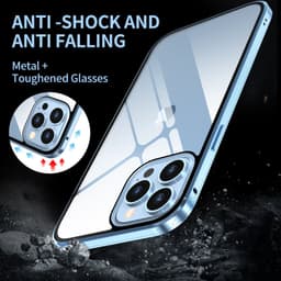 image-Suitable for Apple 13Pro privacy Magneto mobile phone case iPhone13Promax magnetic double-sided glass case