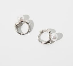 image-Gold-plated French-style Pearl Earrings, Retro Chic, High-End (59 characters)