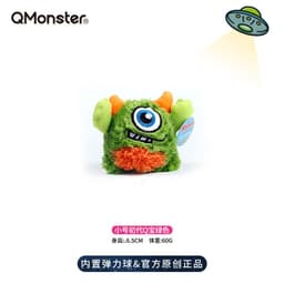 image-Q-monster Plush Dog Toy - Interactive Voice Spiny Ball
