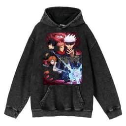 image-Cuifu Anime Sweatshirt - Black 5XL 100% Cotton Hooded Jacket