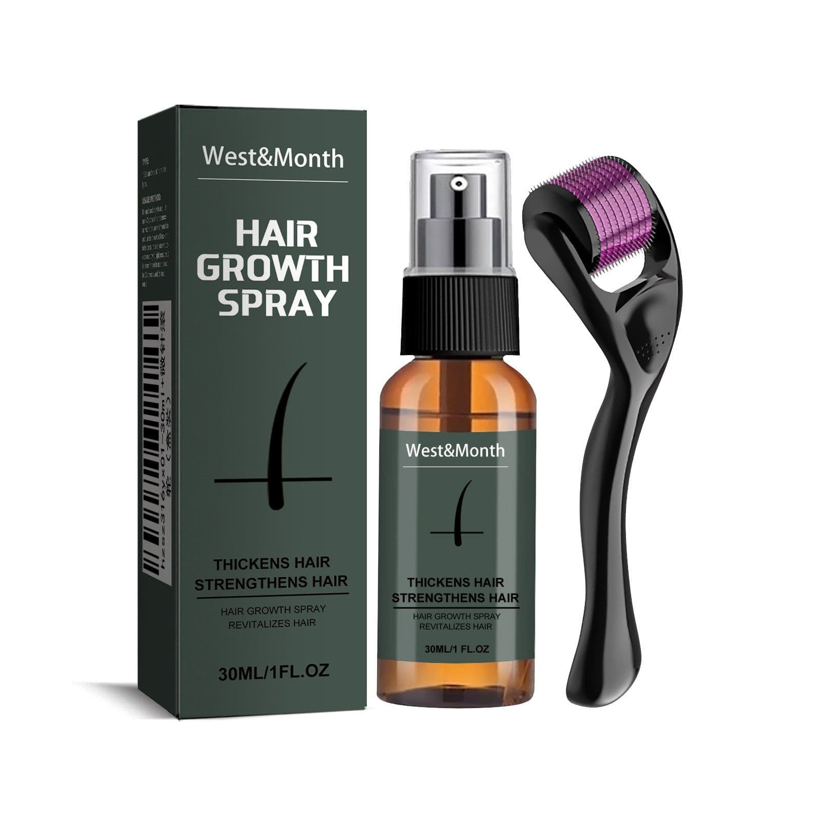 image-West&Month Beard Growth Spray Set 30ml