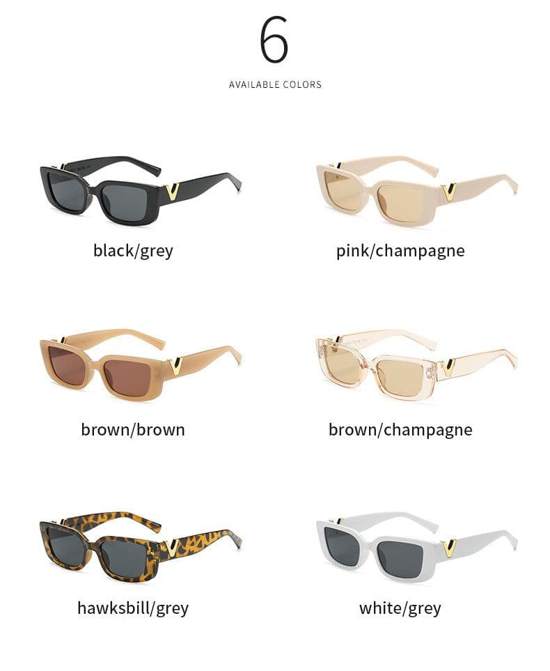 image-Fashion small frame sunglasses European and American square sunshade sunglasses INA trendy sunglasses